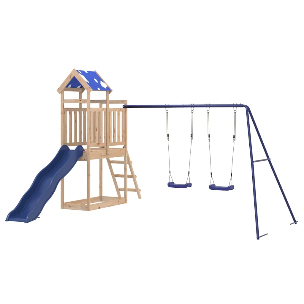 Solid Wood Play Tower Pine