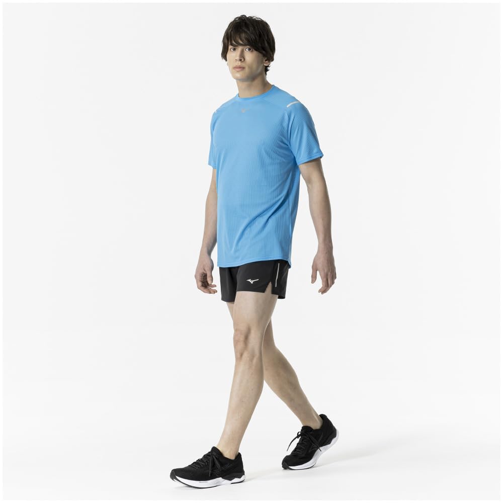 Mizuno Running Wear Dry Stretch Sweat Quick Easy to Move XL Pants, Absorbent, Drying, in, J2MBA507, Black,