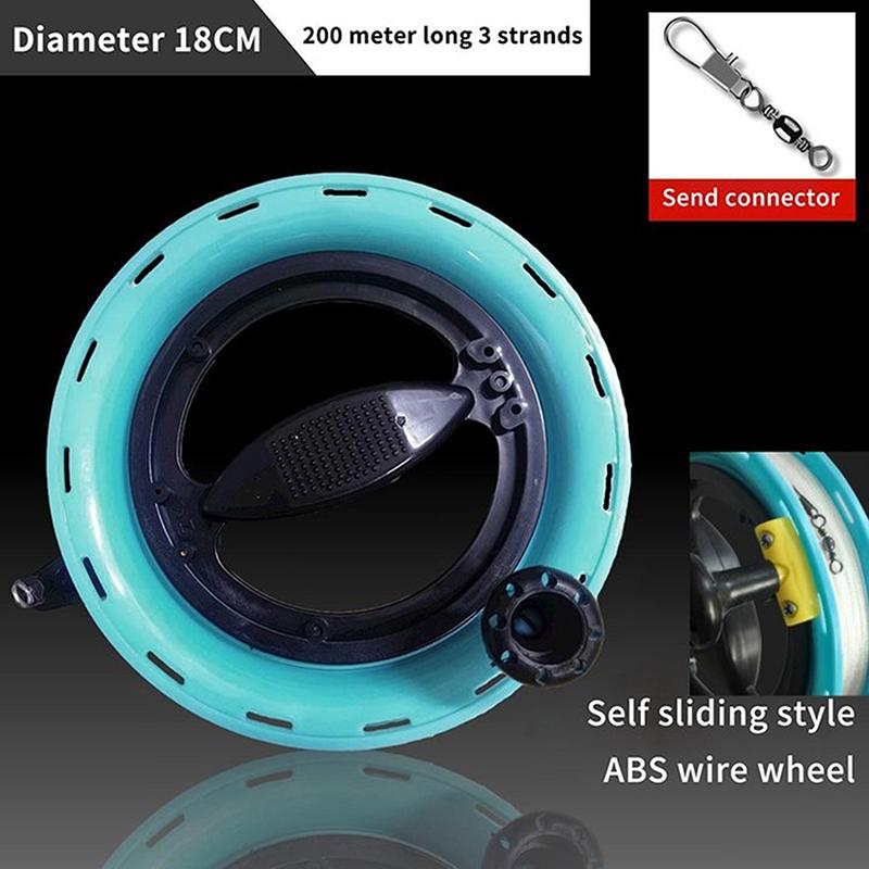 1 Piece Outdoor Round Grip For Fying Kites 100-400M Kite Reel Winder Fire Wheel String Flying Handle Tool Twisted String Line