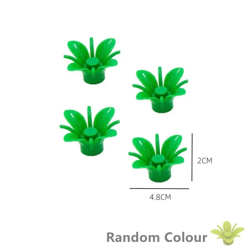 Große Bausteine Outdoor Wald Pflanzen Serie Blume Gras Baum Bauernhof Schmuck Zubehör Kompatible Szenen Spielzeug Kinder Bausteine