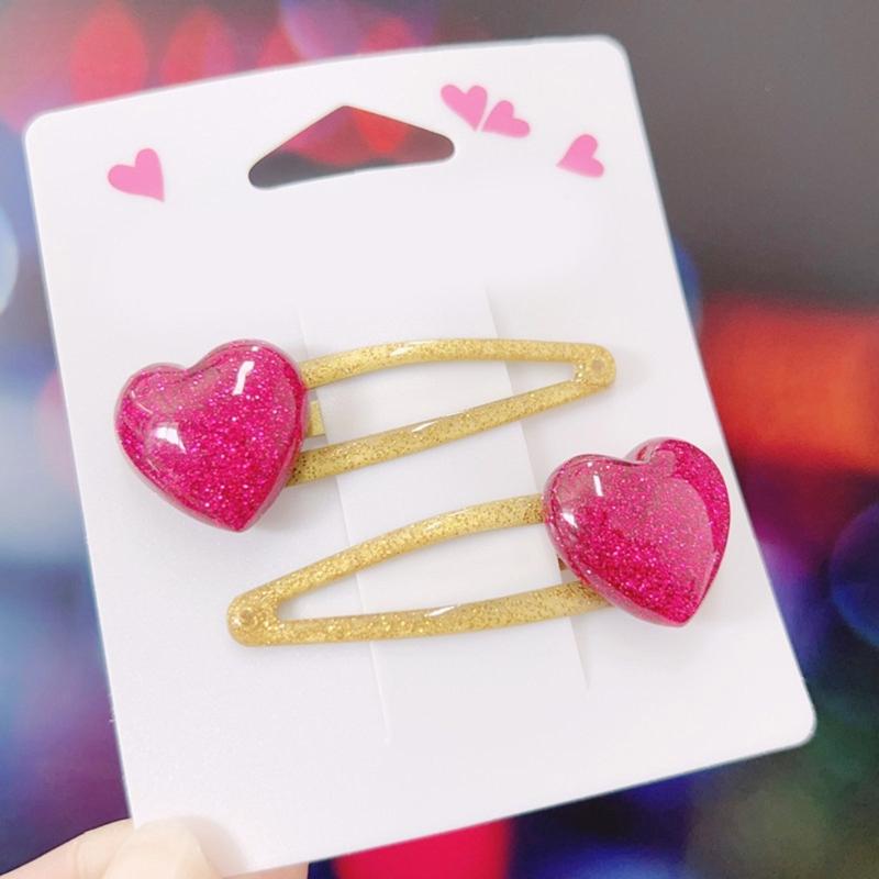 Adorkable Stern Glitzer Haarspange für Mädchen Kind Stern Haarspangen Glitzer Handgemacht Rosa Haarnadeln Hübsche Haarnadeln