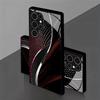 Creative line texture glass phone case suitable for Samsung Galaxy S26 S25 S24 S23 S22 S20 FE Ultra Plus anti drop back cover