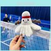 Adorable Cartoon Badminton Plush Keychain Soft Doll Creative Gift For Bags