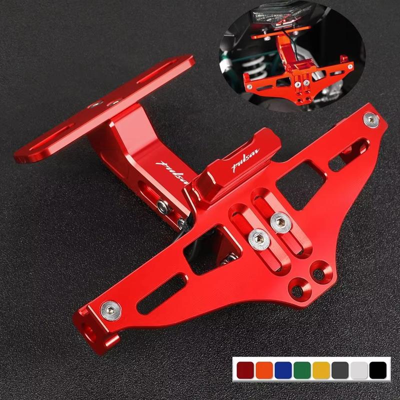 2012-2024 For BAJAJ PULSAR n160 n250 rs200 ns200 200NS Pulsar 125 150 180 200 License Plate Holder Frame Bracket LED Light