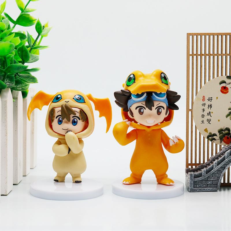 High Quality 8Pcs/Set Anime Digital Monster Digimon Cosplay Cute Action Figure Model Toys Brithday Gift Cake Decoration
