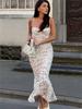 2026 European & American Women's Strapless Spaghetti Strap Slim Fit Long Dress