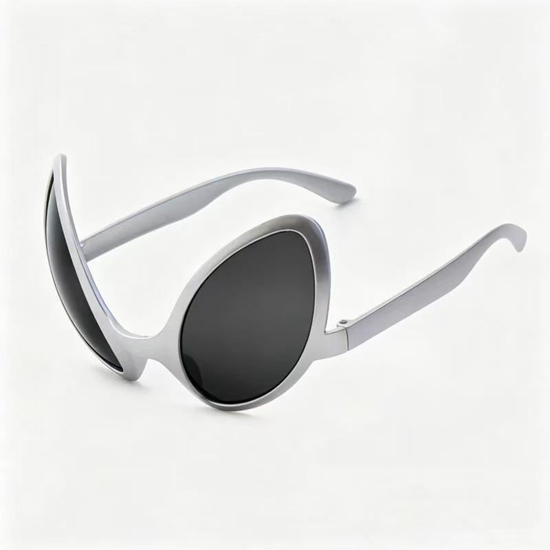 Green Goofy Alien Party Sunglasses – Fun Rave Gag Costume Glasses