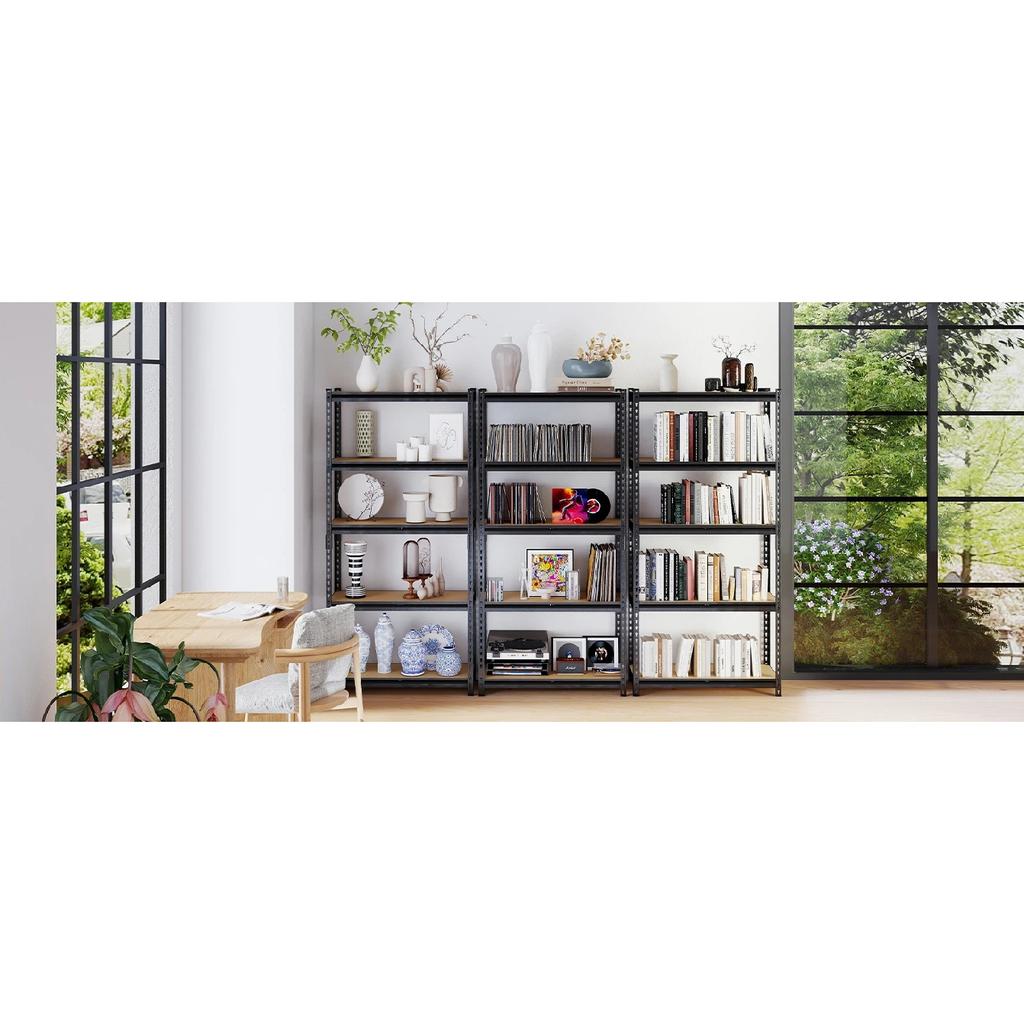 Heavy Duty Shelf, 28''×12''×60'' Metal Shelving Rack, 2400 lbs Basement Storage Shelves, Standing Shelves, Garage Racks
