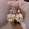 Elegant Gold Thread Crystal Drop Earrings - Versatile, Trendy, and Stylish