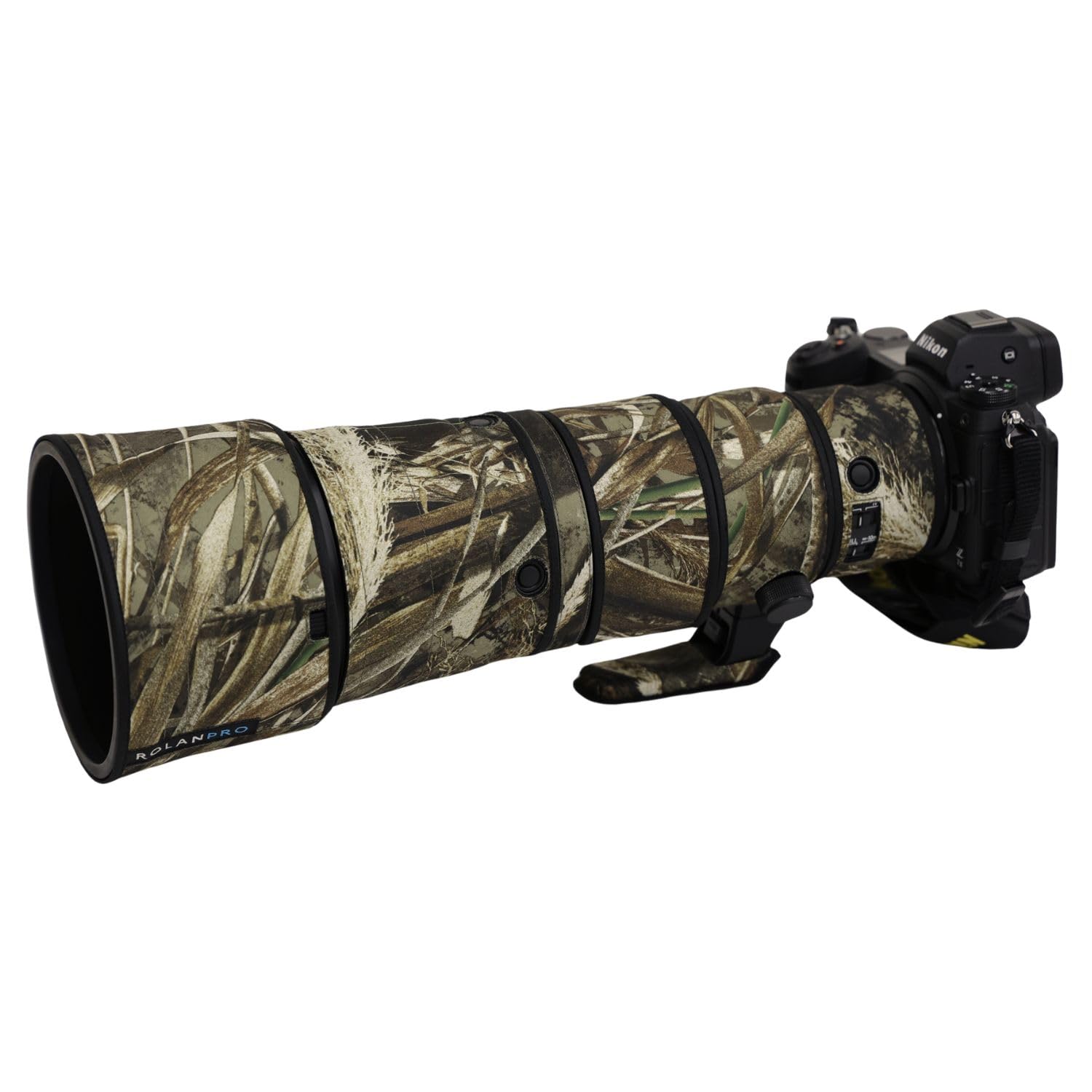 

ROLANPRO Lens Cover Fits Nikon Z 600mm VR S Camouflage cover for telephoto lens waterproof Color Dry grass camouflage F6.3 3-layer protection,