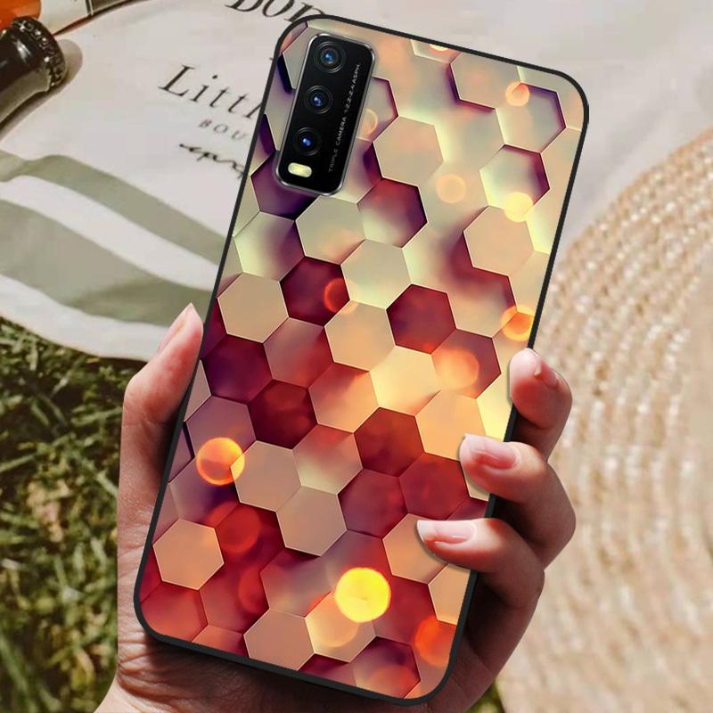 For Vivo Y11S Case Silicone Soft TPU Phone Cover For Vivo Y12s V2027 Case Cartoon Case Protective Bumper For Vivo V2032 Y11s