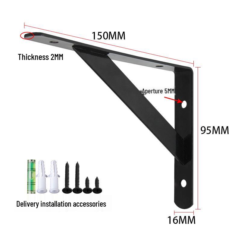 Compact Triangular Wall-Mounted Storage Shelf for Microwave Ovens