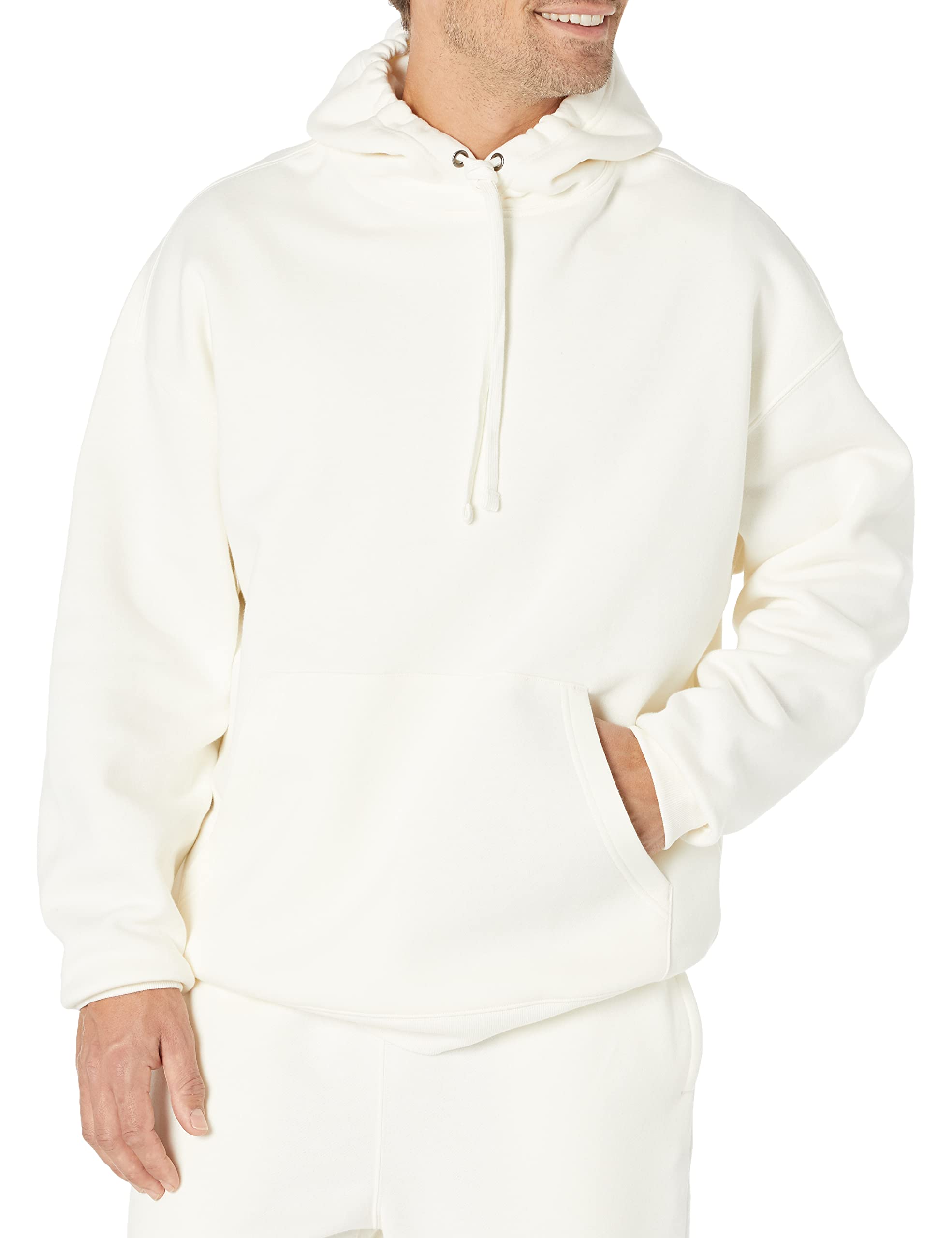 

Amazon Essentials Men s Oversized Hoodie, Eggshell White, Size XL