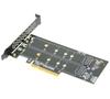PCIe To M2 NVME Adapter Card PCI-E 4.0 X8 X16 NVME M Key SSD Converter M.2 PCI Expansion Card For 2230 2242 2260 2280