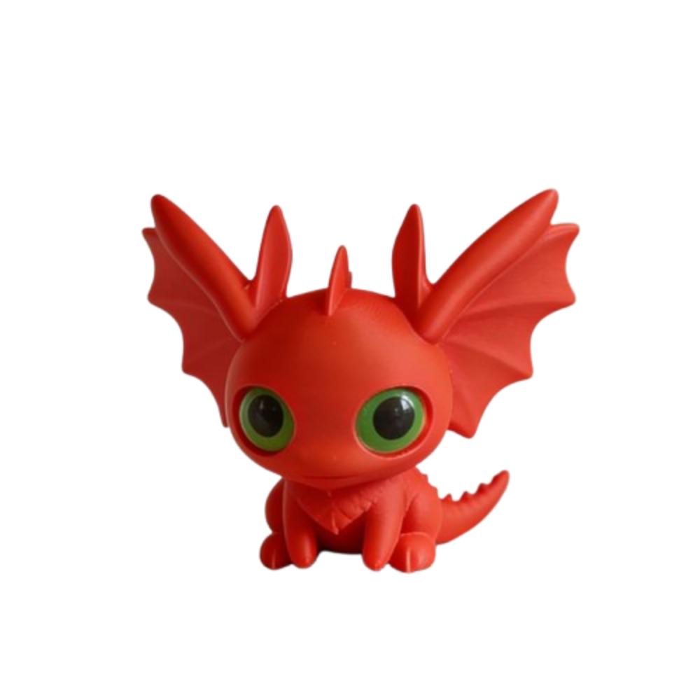 

3D Printed Dragon Spirit Desktop Creative Design Dragon Model Toy Dragon Desk Ornament Home Decor красный