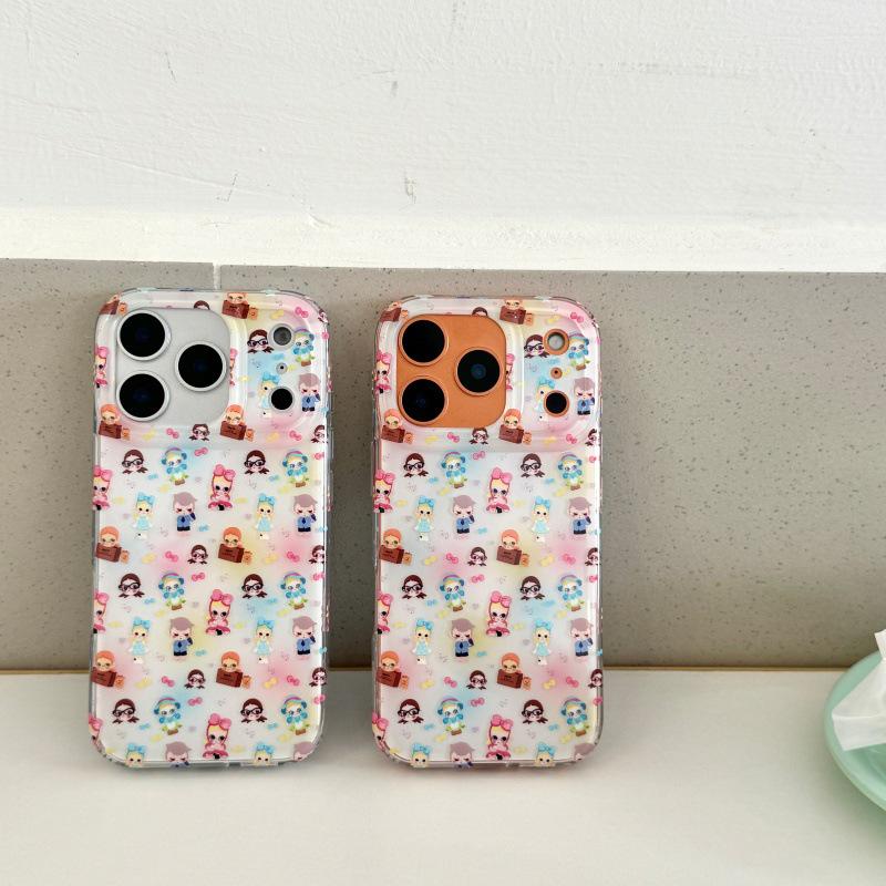 

Cartoon Full Screen Gaizi Sister Case for iPhone 13/14/15/16 Pro/Pro Max iPhone 17 Pro