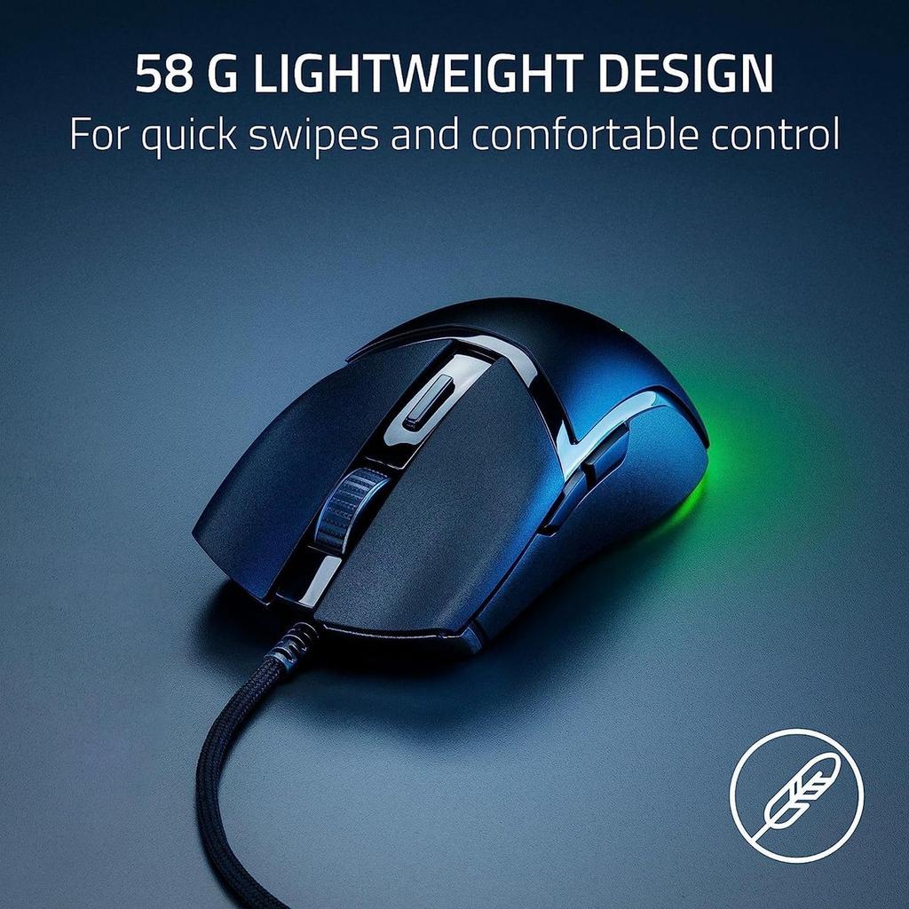 Razer Cobra Wired Gaming Mouse - 58g Lightweight, 8500 DPI, Chroma RGB