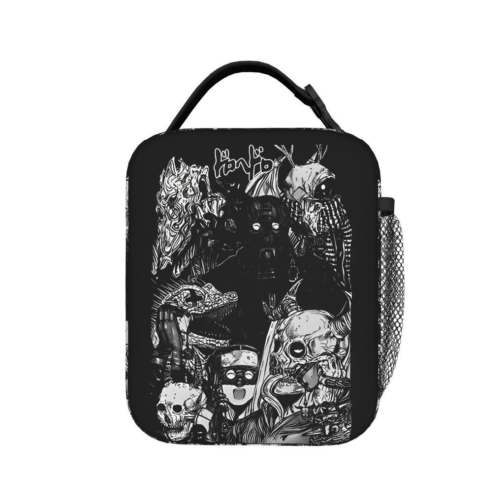 Dorohedoro Insulated Lunch Bags Portable Action Dark Fantasy Lunch Container Thermal Bag Tote Lunch Box Office Outdoor Men