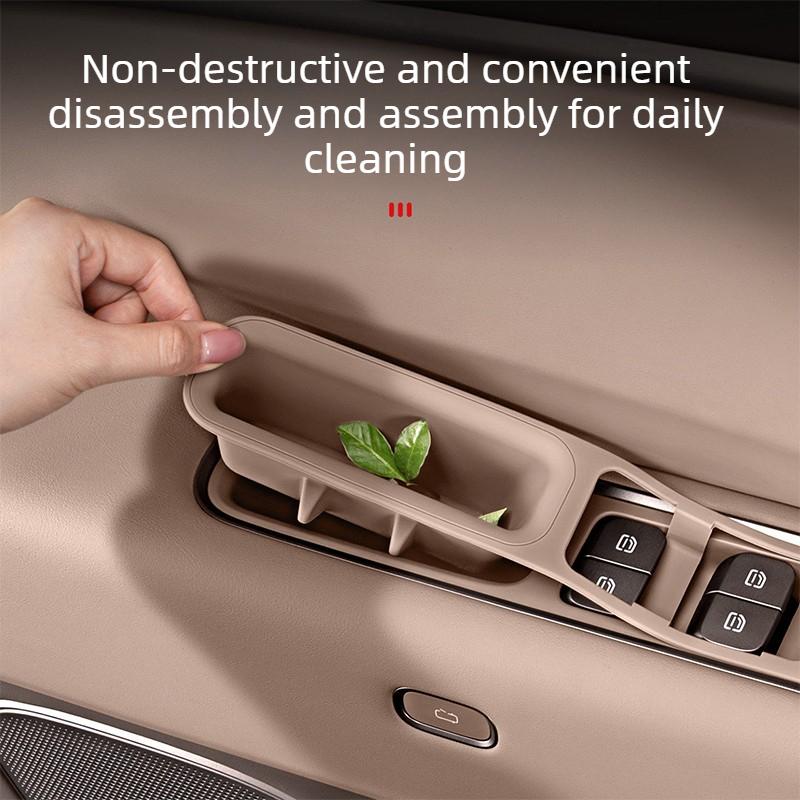 For Li Lixiang L6 L8 L9 Livis 2026 I6 I8 Car Door Storage Box on Car Door Window Control Button Mute Interior Protective Pad