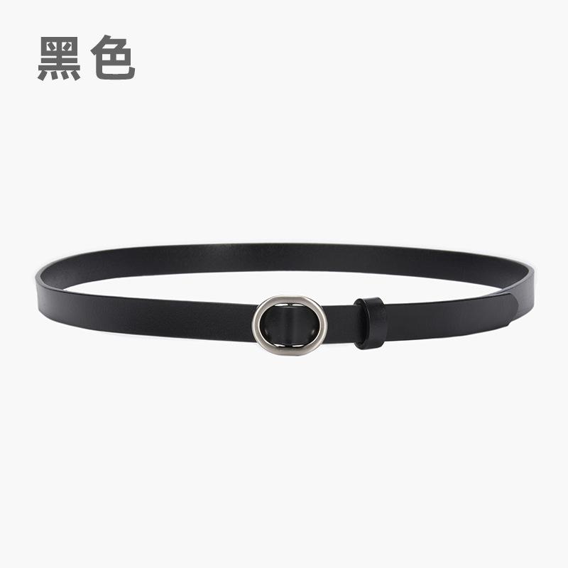 Women'S Belt Simple Multi-Color Jeans Belt Commuter Dress Decorative Slim-Fit Thin Belt Trendy