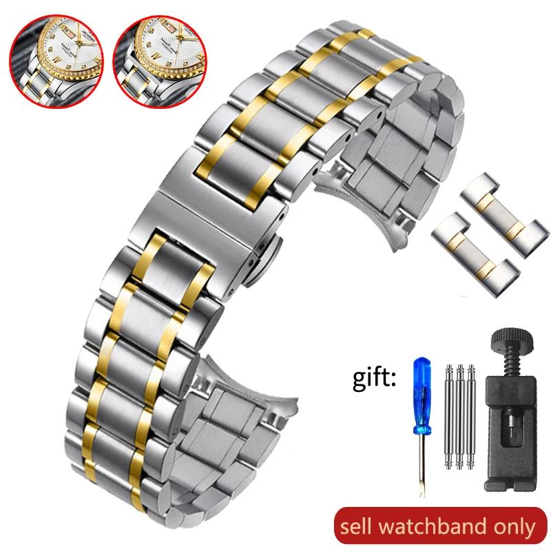 

Прочный ремешок для часов из нержавеющей стали для Armani Ar5889 5890 5905 5920 Мужской и женский ремешок для часов 18 20 22 23 24 мм 24mm