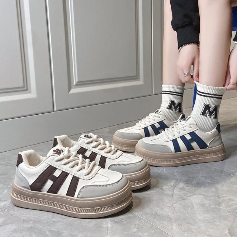 Fashion Thick-soled Casual Shoes for Women 2025 Spring and Autumn New Nmesh All-match Breathe Sneakers Comfortable Women Shoes