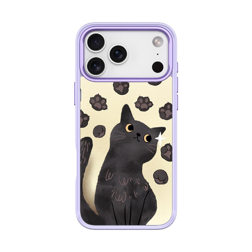 Applicable to Apple 17pro mobile phone case, advanced sense 16 replaceable back plate 15promax magnetic mobile phone case, claw cat