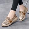 TUINANLE Flats Shoes for Women Summer Lace Up Casual Sneakers Breathable Soft Sole Loafers Plus Size