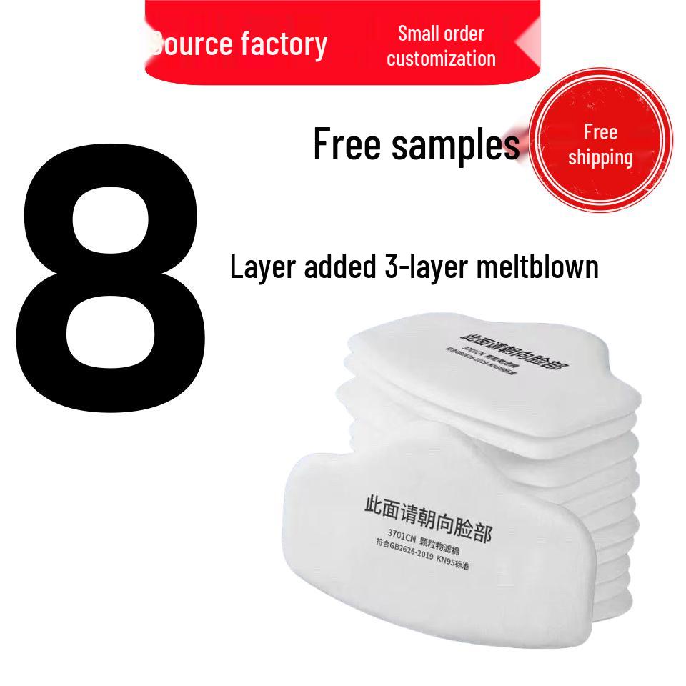 3701CN Fünfschichtiger Partikelfilter Baumwolle für 3200 Staubmaske