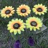Cross-Border LED Solar Sunflower Lawn Lamp – Outdoor Decorative Garden Light