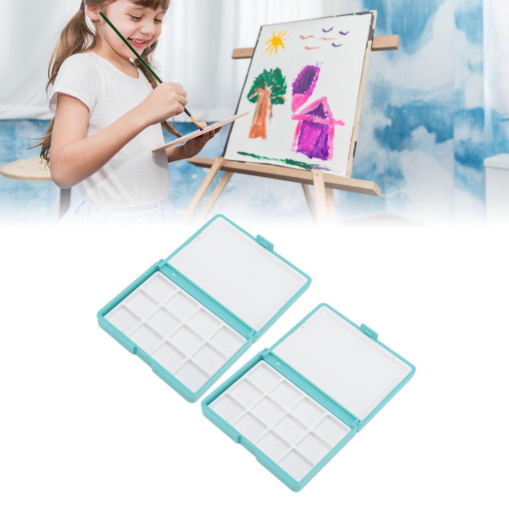 Ongwan Watercolor Palette Multi-Purpose 2 (Blue Box 24 Grid)