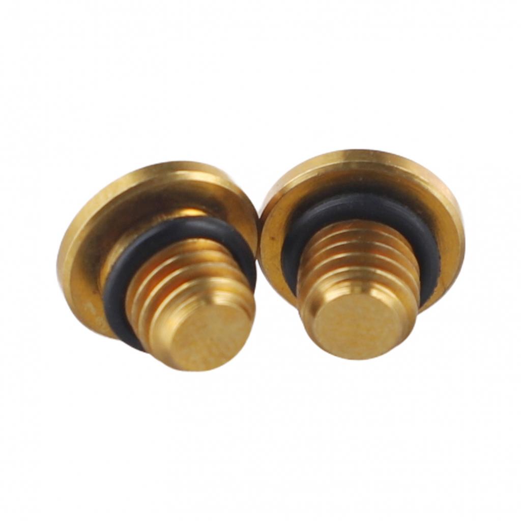 High Performance Bicycle Bleed Screw Kit 2pcs with O Rings for Brake Systems