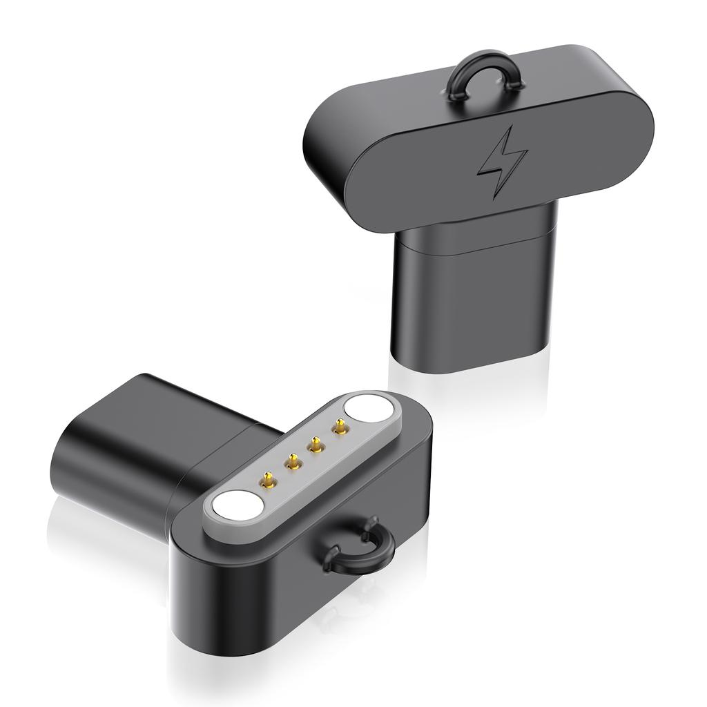 USB-C-Adapter für PLUAD NOTE AI/PLAUD NOTE PRO AI Sprachrekorder 4 Pins Schnellladekabel-Konverter mit Lanyard-Loch