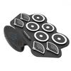 Roll Up Silicone Practice Drum Pad Rechargeable Multifunction Tabletop Drum Portable 9 Pads Electronic Drum Set