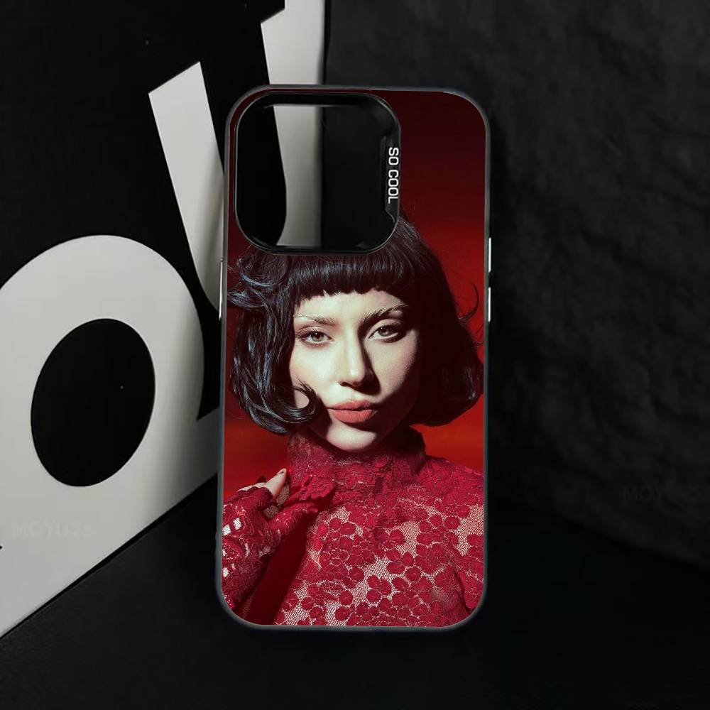G-Gaga L-L Phone Case For iPhone 17,16,15,14,13,12,11 Plus,Pro Max,XS,Colored Silver Plated Inside Cover