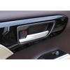 For Toyot@a Highlander 20- Wood Grain Inner Car Door Handle Bowl Cover Trim