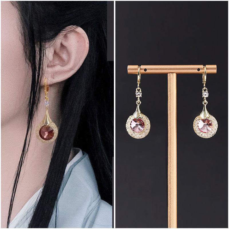 Boucles d'oreilles gland perle en forme d'éventail:  Pendentif Boucle de Paix Style Chinois Rétro pour Costumes Hanfu