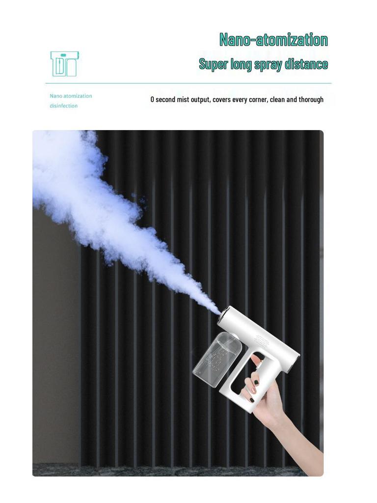 Blaulicht-Nano-Desinfektionssprüher - Elektronischer Zerstäuber zur Haushaltssterilisation