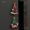 Christmas Tree Fridge Magnet: Creative 3D Cartoon Door & Message Board Decoration