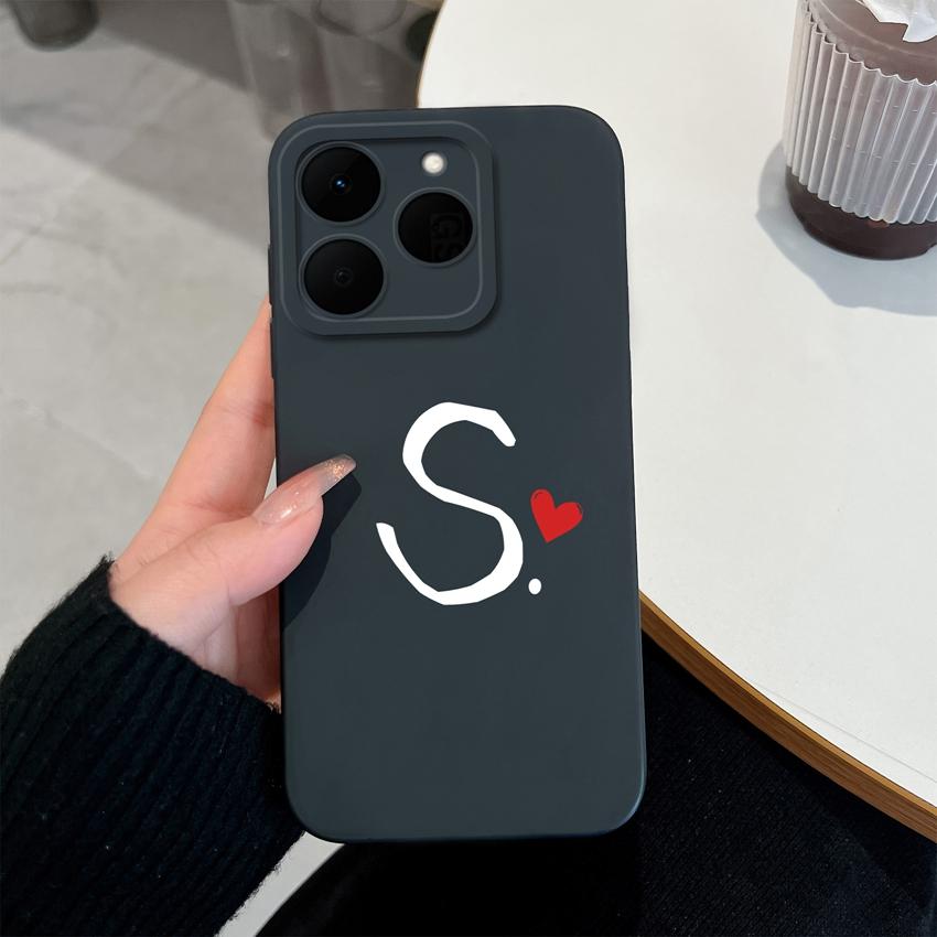 26 Letter Pattern Phone Case For Oppo Realme 15T 15X 14T 14X 16 15 14 13 Pro Casing Soft Matte Silicone Professional Anti Fingerprint Protection Cover