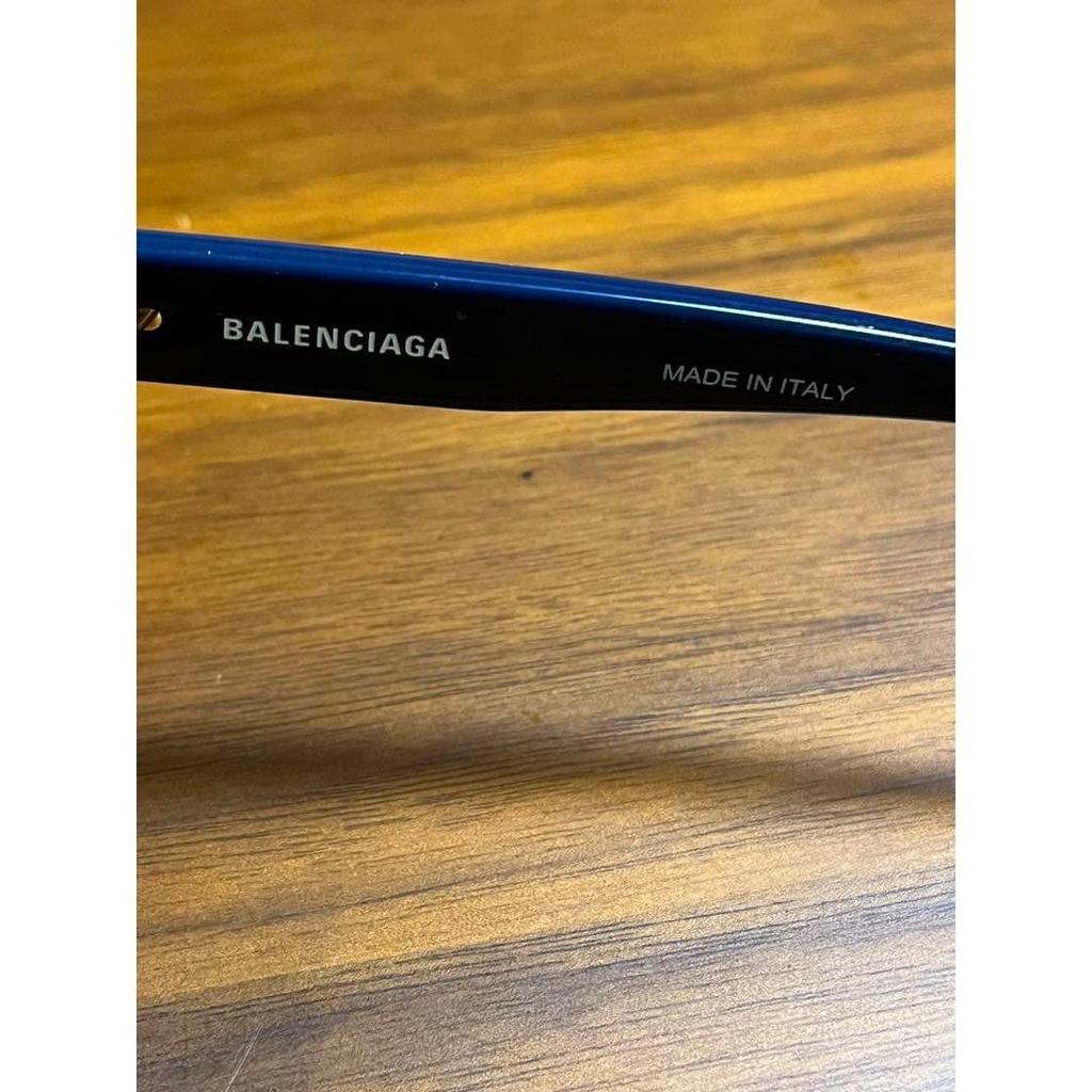 Used BALENCIAGA sunglasses blue gold hardware