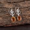 Citrine Gemstone 925 Sterling Silver Jewelry Handmade Earrings 2.00" For Women's EE-17-7