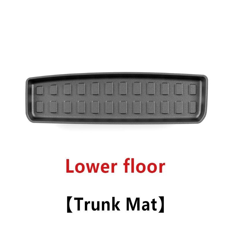 TPE Car Trunk Mat For Polestar 4 Accessories 2023 2024 2025 Auto Anti-dirty Waterproof Rubber Liner Pad Cargo Cover Carpet Tools