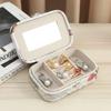 Modern Minimalist Jewelry Box With Mirror For Travel And Gift