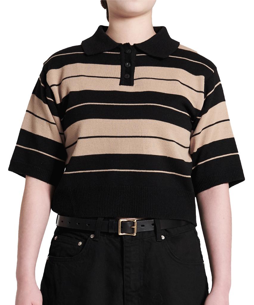 N.Y.P Charlie Brown Polo Crop Woman (Brown)