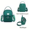 Bolso bandolera ligero de nailon para mujer: minibolso informal con múltiples compartimentos con cremallera y correa de hombro extraíble. Disponible en una docena de colores.