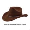 Adult Cowboy Hat, Wide Brim Western Headwear, Lightweight And Sturdy Polyester Party Suitable