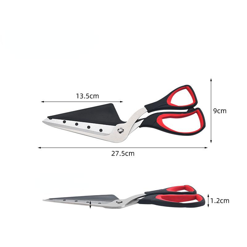 Multifunctional Pizza Scissors Stainless Steel Blade Pizza Cutting Tools Ergonomic Grip Detachable Scissors For Kitchen