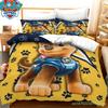 Paw Patrol Cartoon Duvet Cover, Cute Puppy Printed Quilt Cover With Pillowcase, Soft Bedding For Kids Bedroom