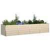 Ivory Plant Trough 385 X 100 X 75 Cm Galvanized Steel
